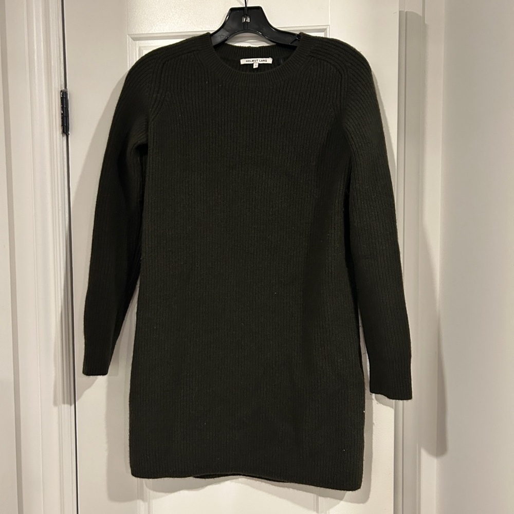 Helmut lang wool cashmere sweater mini dress small